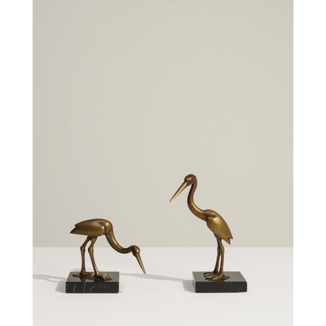 Mid 20th Century France Brass Marble Sculpture For Sale - Image 9 of 18