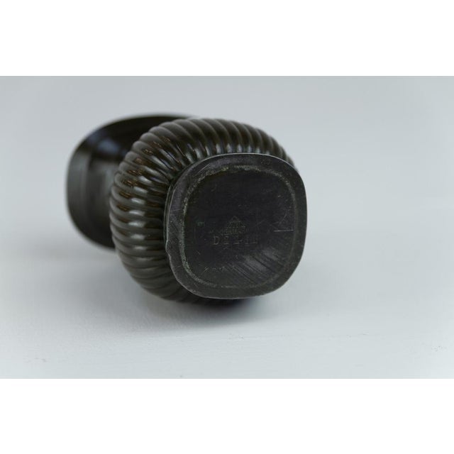 Danish Art Deco Vase in Disko Metal by Just Andersen, 1930s For Sale - Image 6 of 14