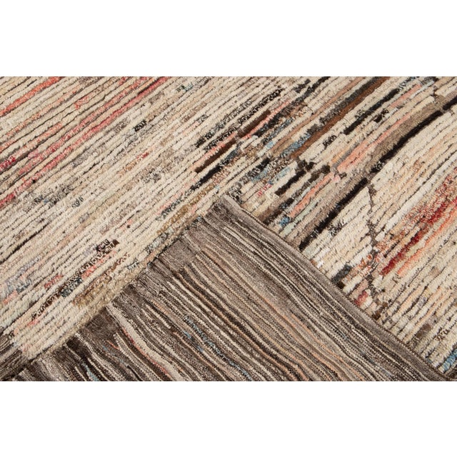 Modern Moroccan-Style Room Size Wool Rug For Sale - Image 11 of 13