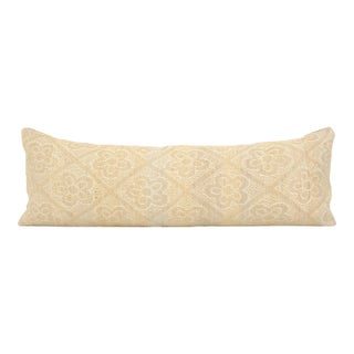 Neutral White Pillow Cases Made From an Anatolian Vintage Turkish Kilim Rug For Sale