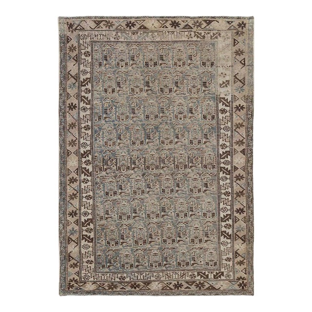 Galerie Shabab Collection Early 20th Century Handmade Persian Malayer Accent Rug For Sale