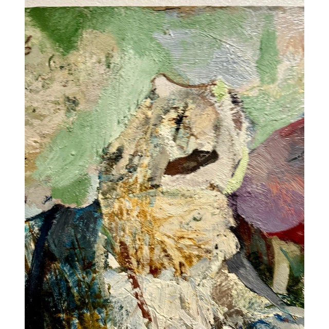 1960s Peter Liashkov, Large Figural Abstract Oil Painting Collage LA California Artist Peter Liashkov, 1966 For Sale - Image 5 of 18