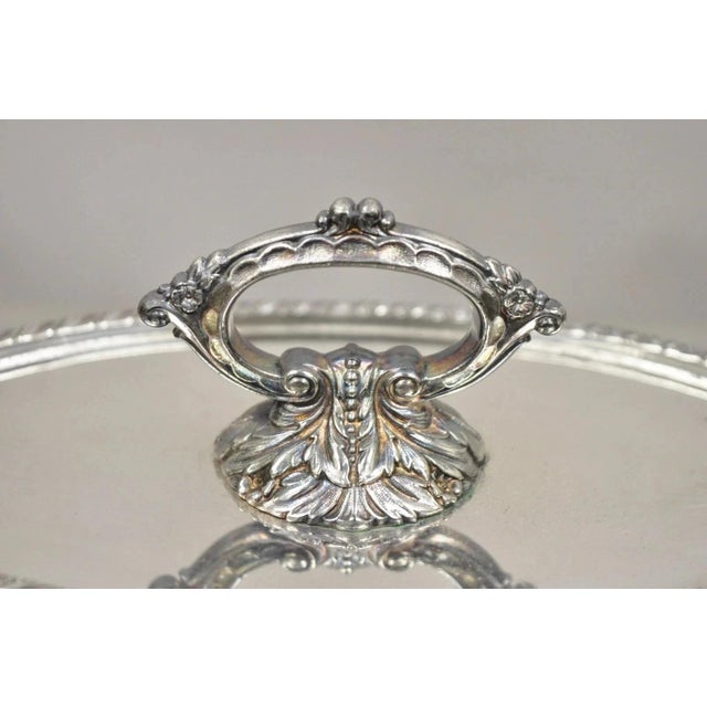 Victorian Vintage Melford Epns Victorian Style Silver Plated Lidded Vegetable Serving Dish For Sale - Image 3 of 11