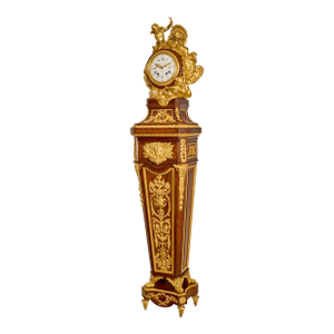 Late 19th Century French Louis XVI Style Pedestal Clock Signed Haentges Frères