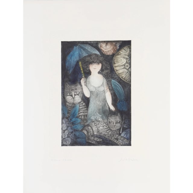 Folk Art Umbrella, Judith Bledsoe For Sale - Image 3 of 5