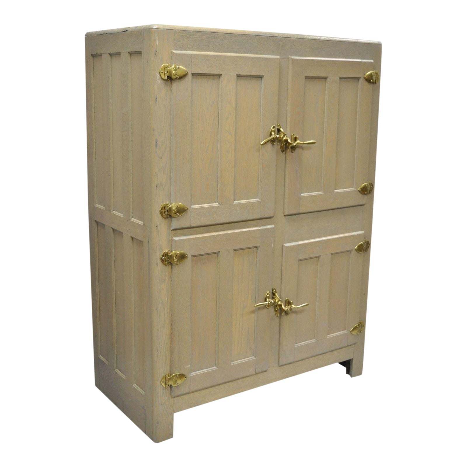 Large Antique Bohn Syphon Oak Wood Icebox Chairish