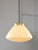 Mid-Century Modern Mid-Century Modern Italian Yellow Glass and Brass Pendant Lamp, 1960s For Sale - Image 3 of 15