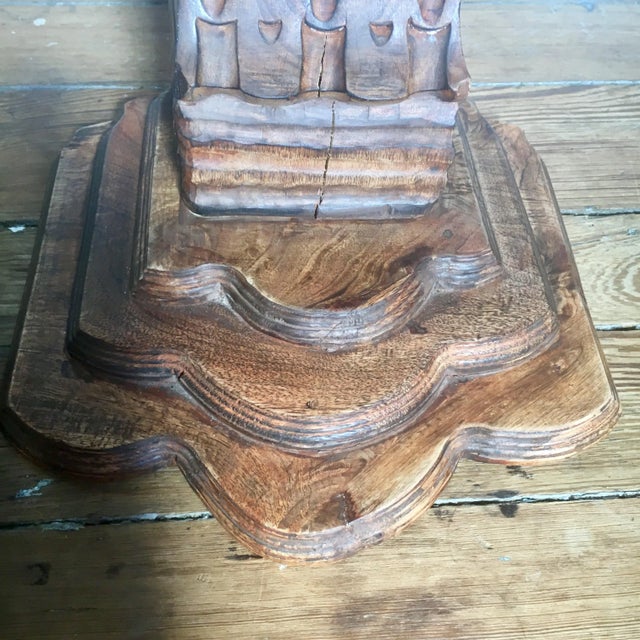 Carved Mahogany Architectural Corbels - a Pair For Sale - Image 12 of 13