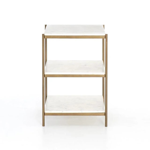 Four Hands Felix Nightstand, Antique Brass For Sale - Image 9 of 12