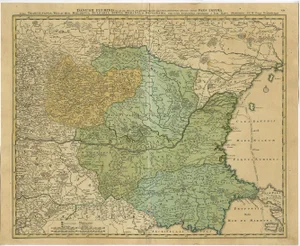 Map of Danube River, 1720