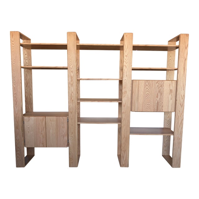 California Design Group Style Freestanding Modular Wall Unit Designed Lou Hodges For Sale