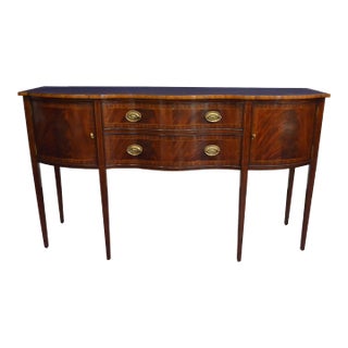 Mahogany Hepplewhite Style Sideboard by Leighton Hall For Sale