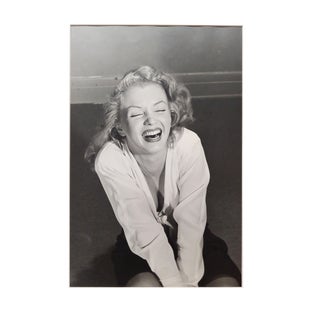 Philippe Halsman -Marilyn Monroe Laughing-1949 Silver Gelatin-Signed For Sale