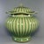 Vintage Chinese Longquan Celadon Porcelain Lidded Jar | One of a Kind, Ribbed‑Striped Body For Sale - Image 6 of 8