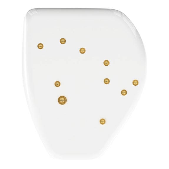 Alessia Constellation 1 Arctic White/Gold Side Table from Eje-Design For Sale