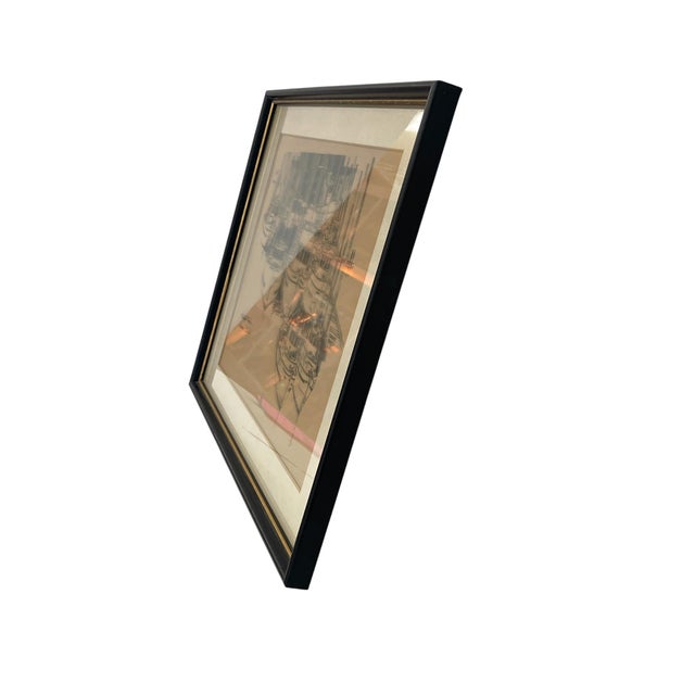 Mid-Century Style Bruce Boyd "Halibut Boats, Juneau, Alaska" Framed Graphic Maritime Print. For Sale - Image 4 of 8