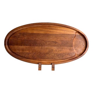 1970s Dansk Teak Wood Charcuterie Board For Sale