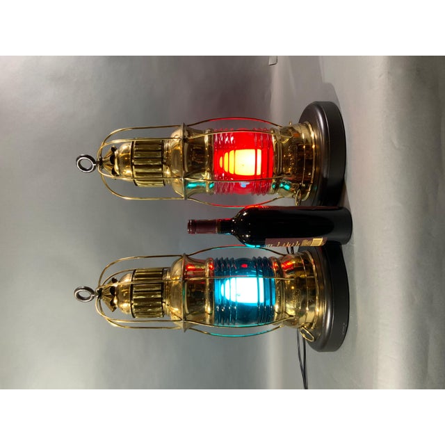 Outstanding Pair of Marine Lanterns by Peter Gray of Boston For Sale In Boston - Image 6 of 12