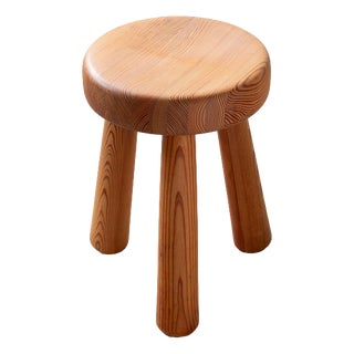 Pine Stool by Ingvar Hildingsson, 1960s For Sale