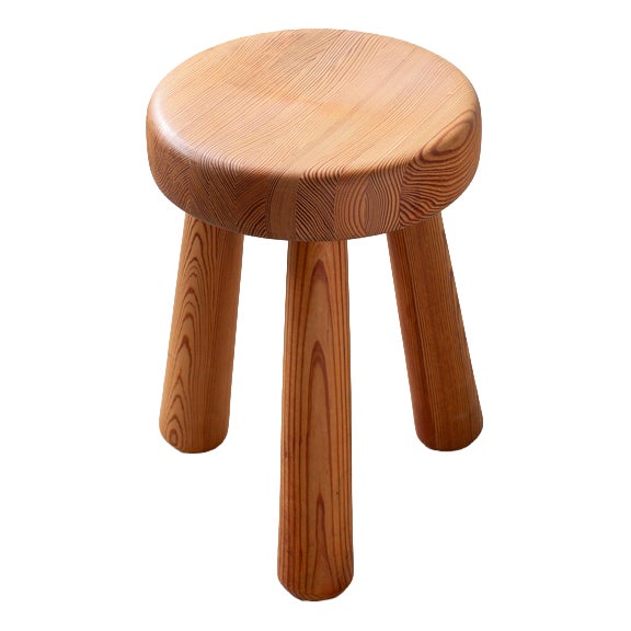 Pine Stool by Ingvar Hildingsson, 1960s For Sale
