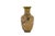 Vintage Chinese Cloisonné Brass Enamel Vase featuring floral motifs of cherry or plum blossoms against a patterned...