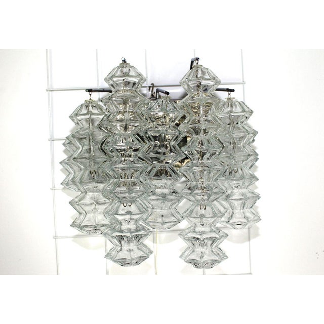 Large Chrome Pagoda Sconces by J. T. Kalmar, 1960s, Set of 2 For Sale - Image 3 of 18