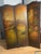 Antique Italian Ponte Rialto Handpainted Parchment Leather Floor Screen For Sale - Image 14 of 18