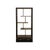 Elevate your living space with this striking Asian-inspired asymmetrical open shelving unit, a masterclass in balancing...