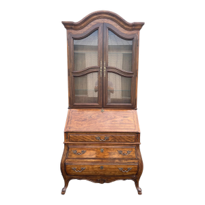 1980s Drexel Heritage Grand Villa Collection Bombay Secretary Desk With Hutch