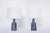 Pair of ceramic table lamps designed by Einar Johansen and produced by Danish company Soholm Stentoj probably in the...