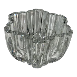 Mid 20th C. Kosta Olivia Crystal Fluted Bowl by Anna Ehrner