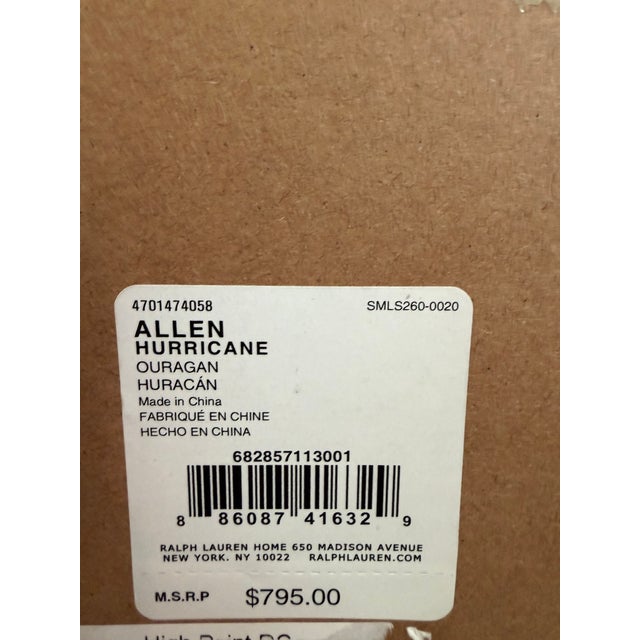 Ralph Lauren Home Ralph Lauren Home Allen Hurricane Medium Nickel $795 New in Box For Sale - Image 4 of 8