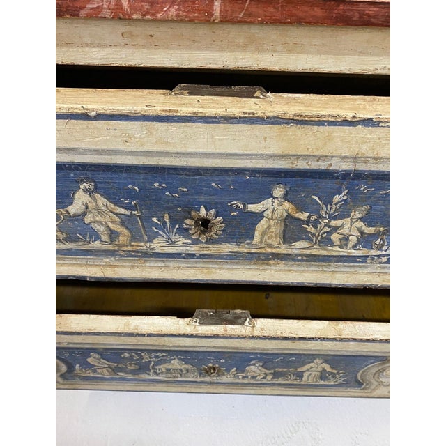 Venetian Painted Neoclassical Commodes- A Pair For Sale - Image 17 of 18
