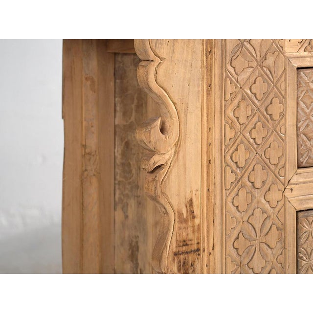 Wood Antique Hand Carved TV Cabinet, 1900 For Sale - Image 7 of 18