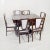 Michel Dufet Art Deco French Dining Table & Chairs Set by Michel Dufet, 1930s, Set of 7 For Sale - Image 4 of 18