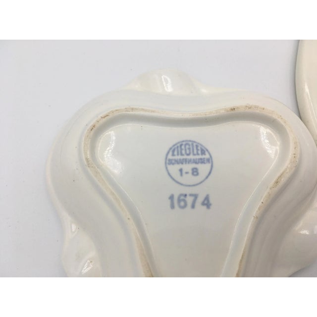 Ceramic Set of Two Mid Century Modern Swiss Ashtrays For Sale - Image 7 of 9