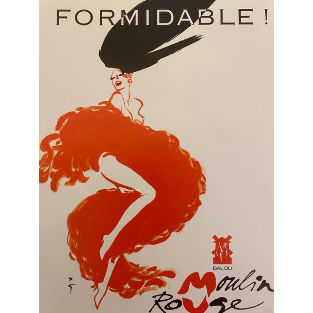 Original Vintage Formidable Offset Lithograph Poster by René Gruau For Sale - Image 4 of 16