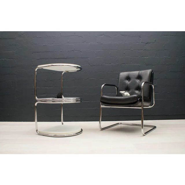 Contemporary German Semi-circular Tubular Steel Shelves, 1970s, Set of 2 For Sale - Image 3 of 14