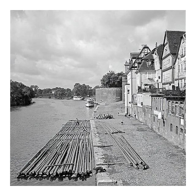 River in the Old City of Kassel, Germany, 1937, Printed 2021 For Sale