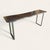 Spalted Maple Console Table With Double U Steel Base For Sale - Image 4 of 4
