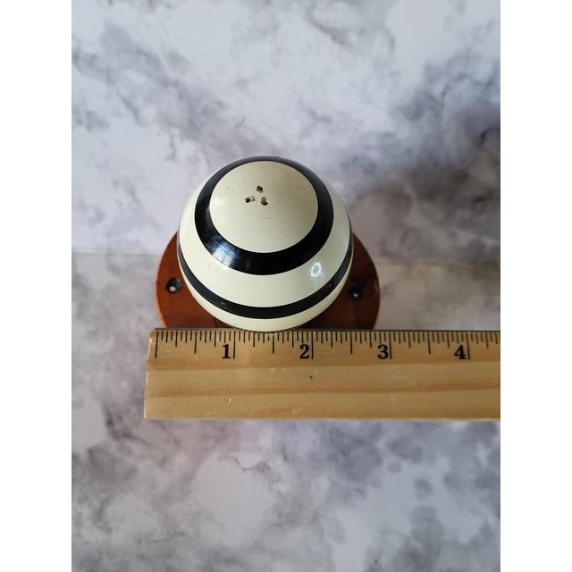 Vintage Robert Wilhelm Wooden Ceramic Salt Shaker Signed For Sale In San Francisco - Image 6 of 9