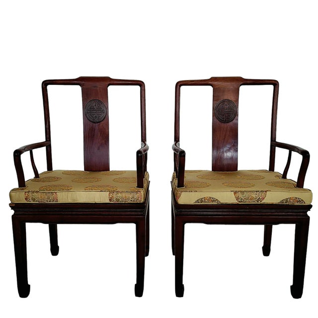 1970s Ming Dynasty Design, Dining Table With Eight Chairs in the Style of Michael Taylor for Baker - Set of 9 For Sale - Image 11 of 12