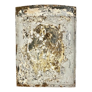 Antique Ornamental Cast Iron Fireplace Summer Cover For Sale