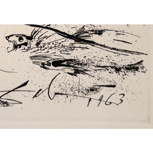Salvador Dali Study for a Dream, 1975 Signed in plate Etching on Arches paper total edition of 265 numbered copies