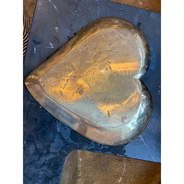 Brass Heart Catchall For Sale - Image 4 of 4