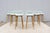 Danish Iskos-Berlin for Muuto Blue Leather Fiber Bar Stools Wood Base - Set of 6 For Sale - Image 9 of 18