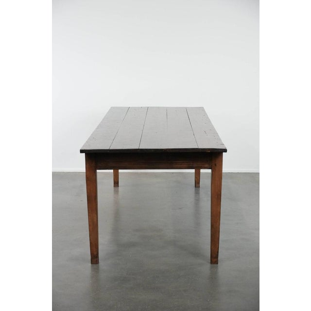 Large French Farm Dining Table with Two Drawers For Sale - Image 6 of 18