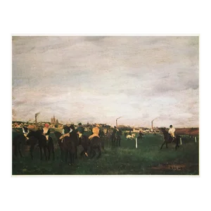 1977 After Edgar Degas "The Races", Large Full-Color Print
