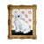 Victorian Chloe & Charles the White Staffordshire Dogs Portraits by Susannah Carson For Sale - Image 3 of 7