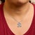 Haus of Brilliance 14K White Gold 5/8 Cttw Diamond 4 Leaf Floral Pendant Necklace (H-I Color, I1-I2 Clarity) - 18" Inches For Sale - Image 4 of 5
